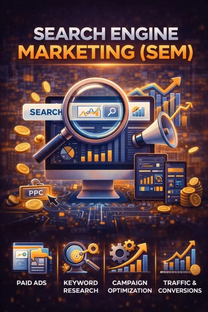 search engine marketing (sem) paid ads & traffic growth